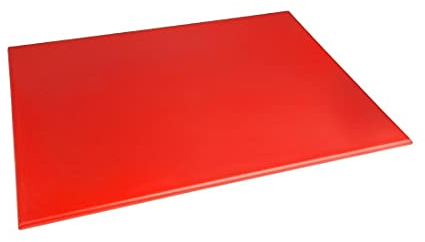 Hygiplas Large High Density Red Chopping Board for Raw Meat - 60x45cm