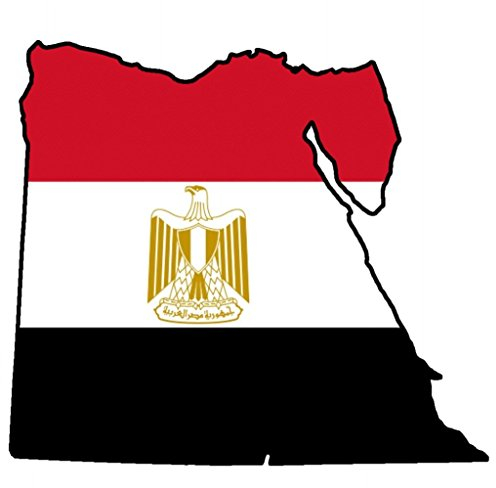Werbetechnik Sotirios Papoutsis Auto Aufkleber ÄGYPTEN Sticker Konturgeschnitten (ca 11x10 cm)
