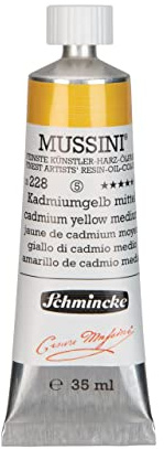Schmincke MUSSINI® - finest artists' resin oil colors, cadmium yellow 2 medium - 35 ml