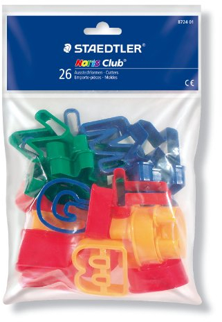 Staedtler 8724 01 - Noris Club Ausstechformen, ABC 26 Stück