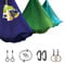 AerialX Aerial Yogatuch - Yoga Fitness Set Petrol | GS geprüfte Yoga Hängematte inkl. Turnringe für Yoga Pilates und Gymnastik | Germany Nur für Erwachsene