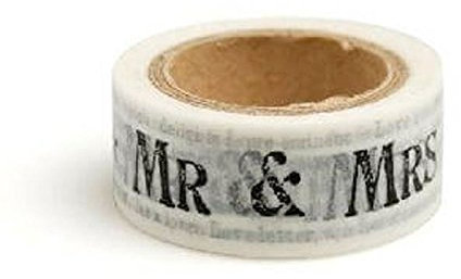 Newsprint tape-mr & Mrs
