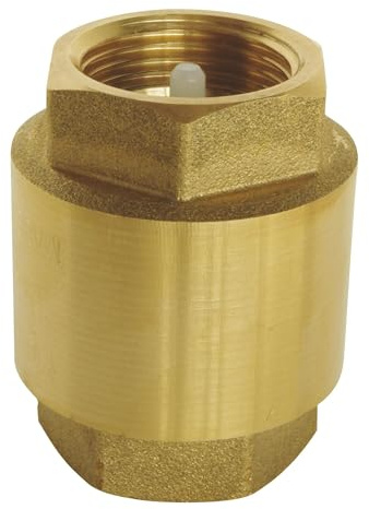SOMATHERM FOR YOU, Clapet de retenue universel 11/4 Double Femelle en laiton et plastique, montage toutes positions, pour eau, air et mazout, pression max 10 bars, température 110°C