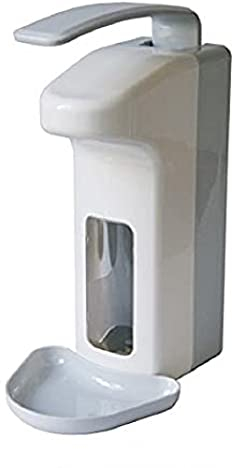 ALLCARE 98818 MediQo-line MQL10K Seifen- und Desinfektionsmittelspender aus Kunststoff + Abtropfschale, 500ml langer Hebel