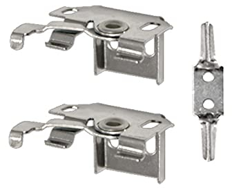 Victoria M. Standard Aluminium-Jalousie Ersatzteil-Set 1, 2 x Universalhalter inkl. Kindersicherung, Jalousien-Zubehör, Ersatzteile, aus Aluminium