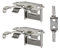 Victoria M. Standard Aluminium-Jalousie Ersatzteil-Set 1, 2 x Universalhalter inkl. Kindersicherung, Jalousien-Zubehör, Ersatzteile, aus Aluminium