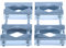Doppel-Mastschellen-Set mit 2 Schellen; für Mast an Mast - Montage (Mastverlängerung)