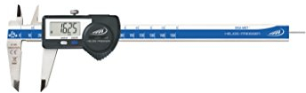 HELIOS-PREISSER 1326516 Digitaler Taschenmessschieber IP67, Data Variable mit rundem Tiefenmaß, 150 x 40 mm