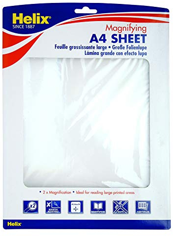 Helix - Magnifier sheet, Clear, 297 x 210mm