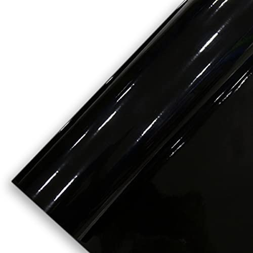 Könighaus (4,12€/m2) Schwarz Glanz Autofolie 1000 x 152 cm blasenfrei mit Anleitung