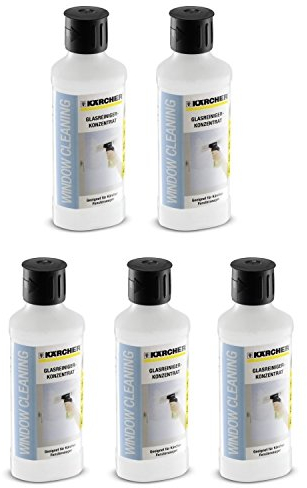 5 x Kärcher 500ml Glass Cleaning Concentrate For Window Vac