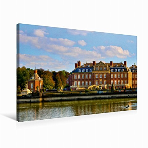 Premium Textil-Leinwand 75 x 50 cm Quer-Format Schloss Nordkirchen das westfälische Versailles, ein barockes Wasserschloss | Wandbild, HD-Bild auf Keilrahmen, Fertigbild auf hochwertigem Vlies, Leinwanddruck von Paul Michalzik
