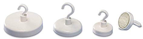 magnetoplan Hakenmagnet (Ø) 47mm rund, mit Haken Weiß 52647, 3 Stück