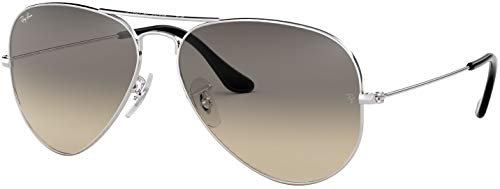 Ray-Ban Aviator Large Metal Gradient RB3025-003/32-55 - Damen/Herren Sonnenbrille - Silver