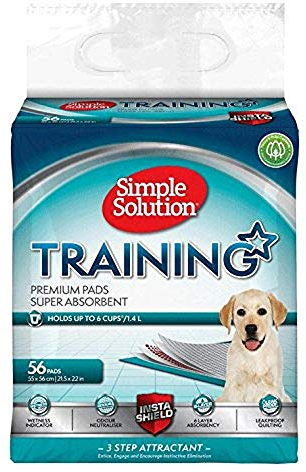 Simple Solution Absorbierende Premium Hunde- und Welpentrainingspads - Packung mit 56 Stück