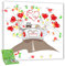 galleryy.net Wedding Tree Leinwand 60x60 mit NAMEN & DATUM - INKL Zubehör-Set (Stempelkissen+Stift+Anleitung+Hochzeitsbuch+...) Hochzeitscorso Flitterwochen - Wedding Tree Leinwand