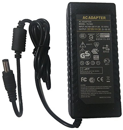18V 3A Switching Power Supply Charger 18V3A 5.5*2.5/2.1 mm AC DC Adaptor