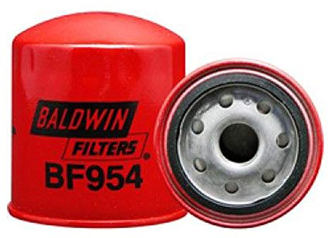 Baldwin Filters Fuel Filter, 3-7/16 x 3-1/16 x 3-7/16 In, Red