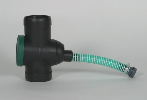 3P Filter Collector Universal, Rainwater Diverter and Filter with link kit - Ideal for Water Butts (Black)