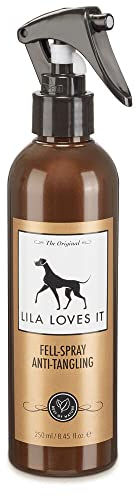 Fellpflege für Hunde – natürlicher Hunde Conditioner zum Sprühen mit Aloe Vera, verhindert Verfilzung & verleiht Glanz, FELL-SPRAY ANTI-TANGLING von LILA LOVES IT, 250 ml