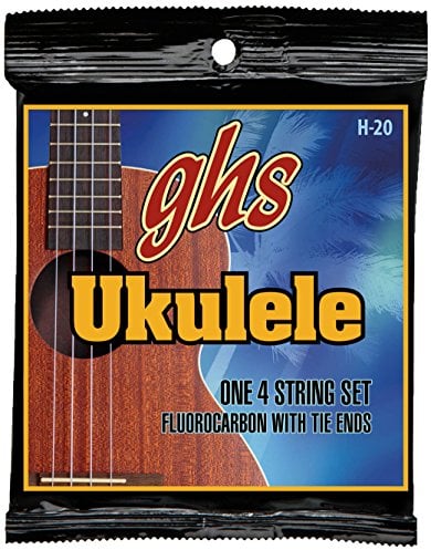 GHS Ukulele Fluorocarbon Tie Ends - H-20 - Ukulele String Set, Soprano/Concert