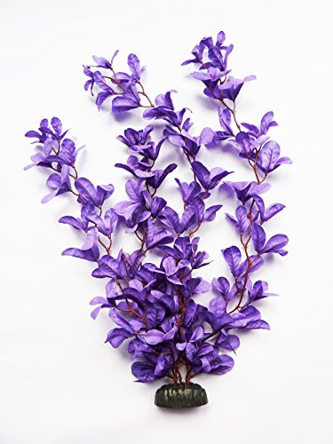 Fish Around Aquarium Plant Decor Purple Orchid Collection (x1-50cm)