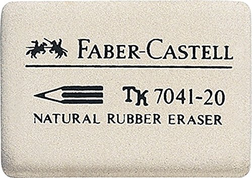 10er Sparpack Faber-Castell 184120 Radiergummi 7041-20 40 x 27 x 10 mm (10, 40x27x10 mm)