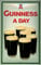 Guinness 7 vasos de pinta grabado acero sign