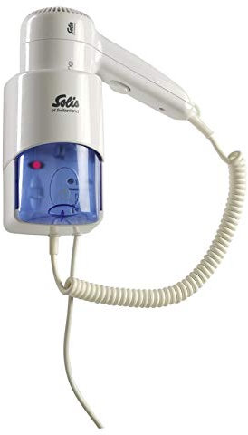 Solis Wandhaartrockner mit Anschluss für Elektrorasierer, Mehrere Temperatur- und Gebläsestufen, 1200 Watt, Comfort Line Plus (Typ 431), Weiß