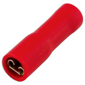 CONNECT 30135 6,3 mm Buchse vollisoliert Quick – Rot (100 Stück)