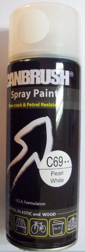 Canbrush Sparkling Glitter Colour Spray Paint Can Auto Home Diy Aerosol Crafts Gloss - White C69