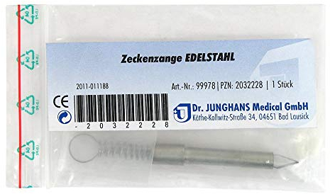 ZECKENZANGE Edelstahl rostfrei 1 St
