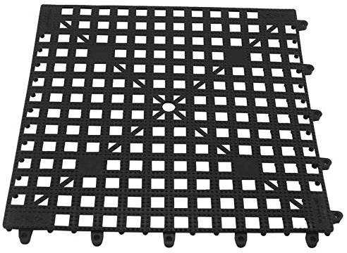 The Bars Bars Tappetino, Nero, 33x33x1 cm