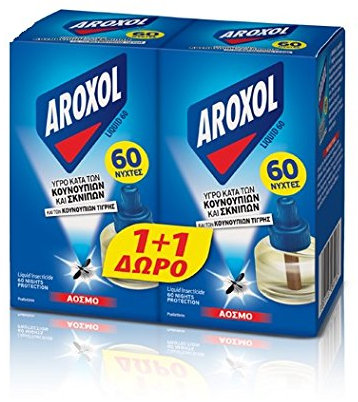 Mosquito Killer Refill Líquido Insecto Repelente mosquitos y mosquitos 2 Recargas Líquidas 60 noches - Puede encajar en casi todos los dispositivos