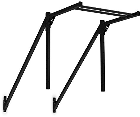 CAPITAL SPORTS Ringtop 150 Power Rack-Anbauteil Rig Montage zur Verbindung zwischen Upright-Bar und Wand für Kletterübungen (Wandmontage, Metall-Konstruktion, Gymnastik- und Turnringe) schwarz