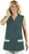LEIBER Westenkasack - Damen-Kasack - ohne Arm - mit Druckknöpfen - bottlegreen - Größe: XL