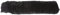 PFIFF 003379 Bodenblende, Nasenpolster Nasenschoner, Lammfell, Schwarz 31 cm