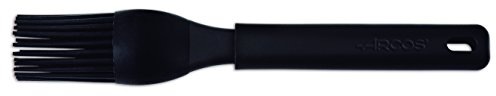 Arcos Gadgets Profesionales - Brocha de Pastelero de Acero Inoxidable para Repostería, 93 mm, Mango Ergonómico de Polipropileno Negro, Ideal para Decoración y Glaseado