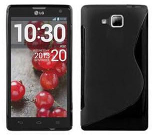 Cadorabo Hülle kompatibel mit LG L9 II Schutzhülle TPU Silikon Case S-Line Design Slim Kratzfest Weiche Gummi mit Rundumschutz Case Hülle für LG L9 II in Schwarz