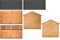 Sprinkles & Toppers Ltd 3D Shed Fully Edible Wafer Paper Cake Topper (Needs to be Built)