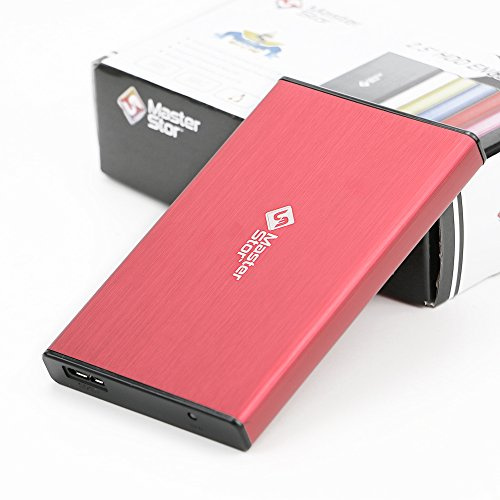 MasterStor Disque dur portable 250 Go One Touch Backup USB 3.0 SATA super rapide 2,5 pour disque dur externe Leptop Rouge
