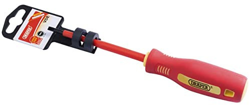 Draper 46517 Fully Insulated Plain Slot Screwdriver, 4mm x 100mm