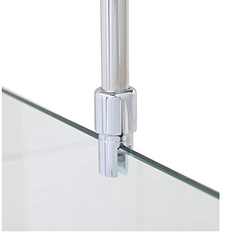 Stabilisationsstange für Duschen, Haltestange Glas - Decke, Stabilisierungsstange Duschwand, Stabilisator (Chrom)