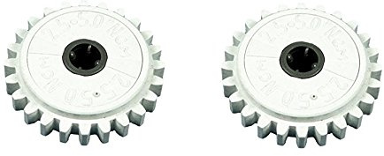 LEGO Technic - 2 Zahnräder 24 Zähne mit Rutschkupplung in Weiss.