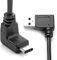 CY 100 cm Up & Down coudé USB 3.1 USB-C vers 90 degrés à angle droit un câble de données mâle pour MacBook & Tablette et téléphone portable