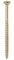 TIMCO Solo Chipboard & Woodscrews - Gold - 6.0 x 100 - Box of 100 - A single thread woodscrew mainly used in various types of timber and man-made boards or into masonry with the use of plastic plug