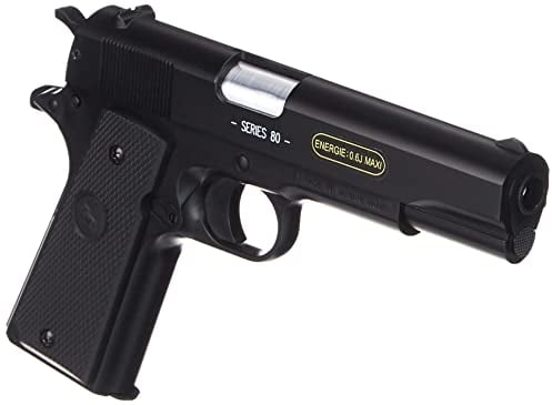 Pistola de airsoft Colt 1911 A1 HPA (0,5 julios) con cañón de metal