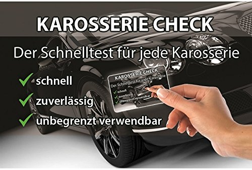 Lux-In GmbH MAGNETKARTE für den schnellen Karosserie Test - Gebrauchtwagen Lackprüfer - Spachtelprüfer