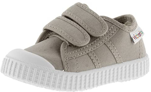 Victoria Basket Basse Unisexe 1915 Toile & Scratch & Bout Renforcé 136606 pour Enfants Beige 31