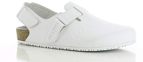 Oxypas BiancaS3601wht Bianca SRC Bio Arbeitsschuhe mit Riemen, weiß, 38 EU